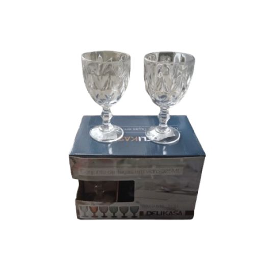 TAÇA DE VIDRO 325ML 6 UND DELIKASA