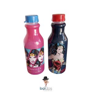 GARRAFA RETRÔ MULHER MARAVILHA 500ML PLASÚTIL
