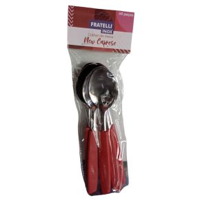 COLHER DE MESA NEW CAPRESE VERMELHO 06PCS FRATELLI