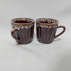 CANECA CANELADA BORDA 150 ML HR PORCELANAS