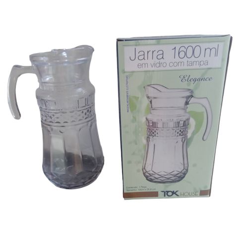 jarra de vidro elegance 1600ml