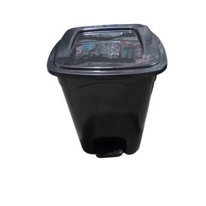 LIXEIRA QUADRA 13L PRETO