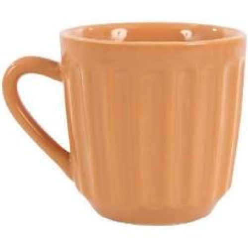 CANECA CANELADA CARAMELO 150ML HR PORCELANAS