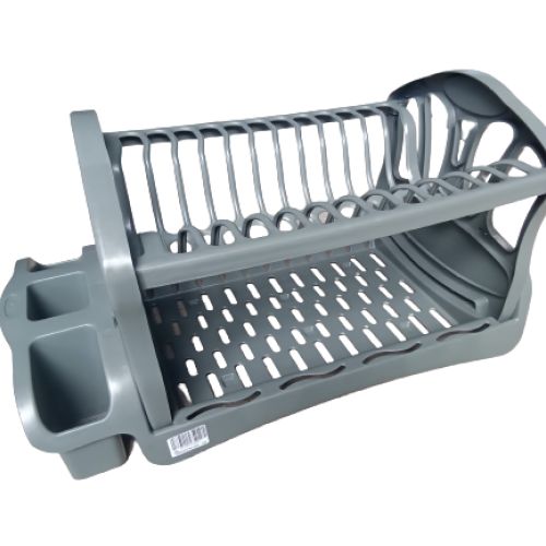 ESCORREDOR DE PRATO CINZA DUPLO COLOR SUN PLÁSTICOS