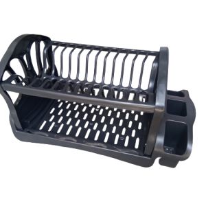 ESCORREDOR DE PRATO DUPLO COLOR PRETO SUN PLÁSTICOS