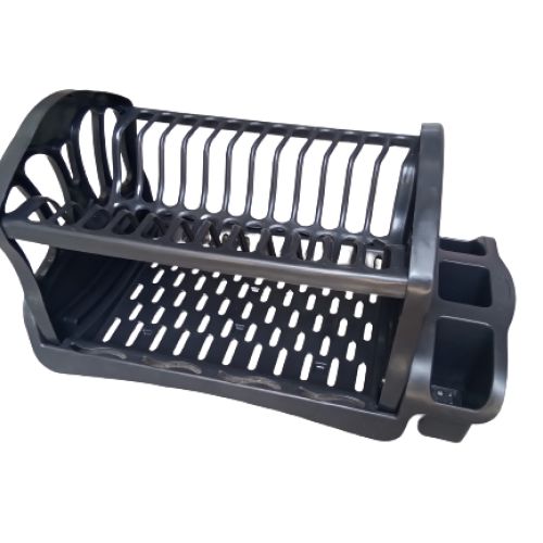 ESCORREDOR DE PRATO DUPLO COLOR PRETO SUN PLÁSTICOS