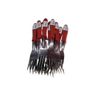 GARFO POMPEIA VERMELHO 12 PÇS