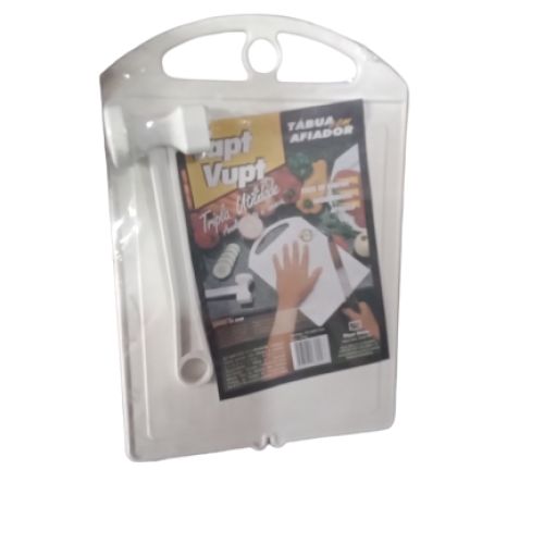 TÁBUA PARA CARNE COM AFIADOR PLASTSHOW