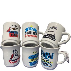 CANECA AMERICANA BRANCA DEC. PAI 220ml