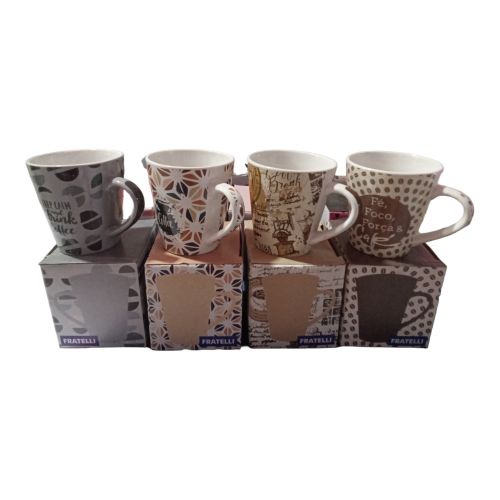 Caneca conical coffee is my drink 300mL Fratelli