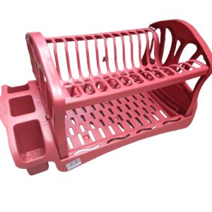 ESCORREDOR DE PRATO DUPLO COLOR VERMELHO SUN PLÁSTICOS