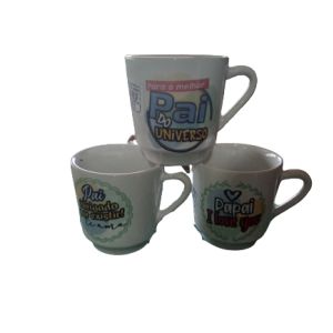 CANECA LISA BRANCA DEC. PAI 200ML