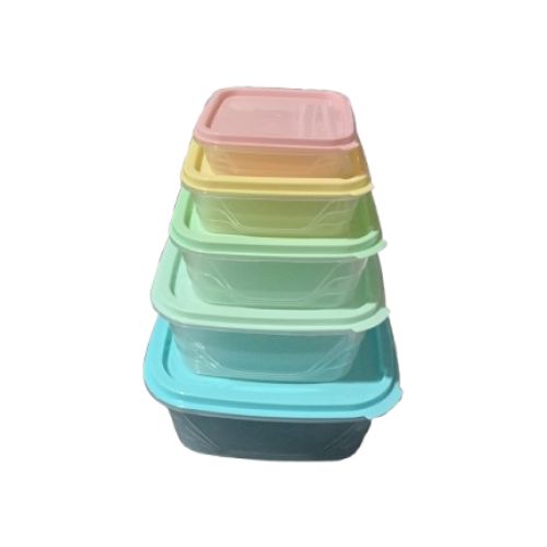 Kit pote 5 peças quadrado