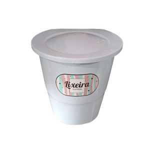 LIXEIRA DE PIA AZUL CLARO 3 LITROS PLASBERG